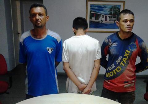 Trio  é preso por envolvimento em roubo  na Zona Leste